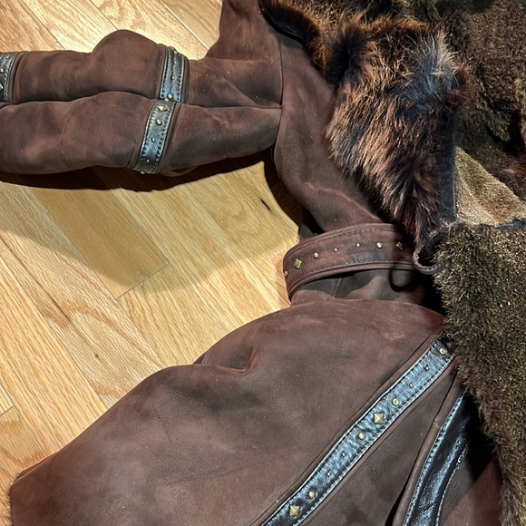 Rizal rich brown shearling coat. Size 34 fits like a true small - Picture 12 of 13